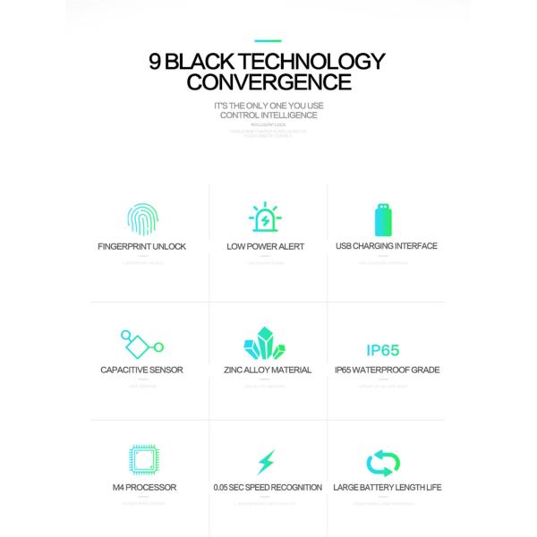 Bluetooth Fingerprint Padlock Smart Padlock