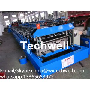 Quality Steel Structure Floor Deck Cold Roll Forming Machine For Galvanized Steel Sheet for sale