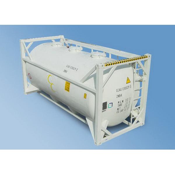 Buy 23000L Carbon Steel Dry Bulk Container Tanker For Cement Powder Transport at wholesale prices