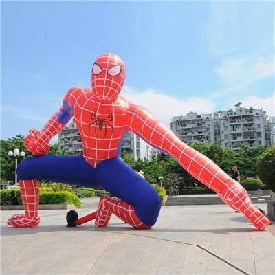 Buy Customized Tarpaulin Polyester Inflatable Spiderman Display for Advertising Promotional at wholesale prices