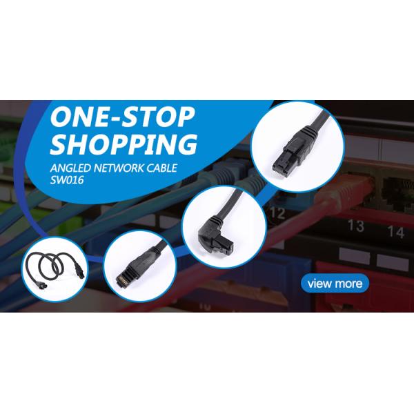 Customizable Direction 2m Cat6 Utp Right Angle Ethernet Cable for Male to Male Patch Cable in Silvery Grey