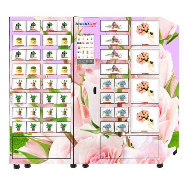 Self Service Automatic Locker Vending Machine With 4℃ Cooling Refrigeration