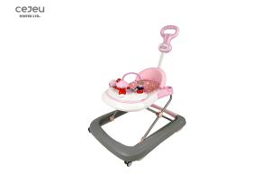 Quality EN1273 PP Baby Pink Push Along Walker 5KG Euro Standard For 6 Month for sale