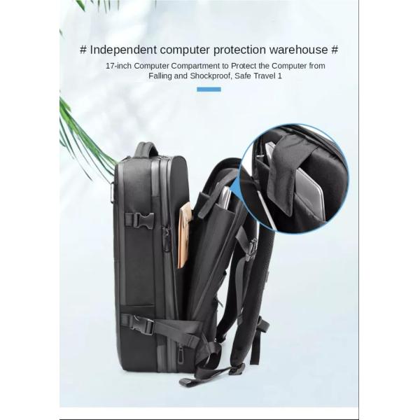 Zipper Closure 15.6 Inch Laptop Multi Functional Backpacks 1.23kg