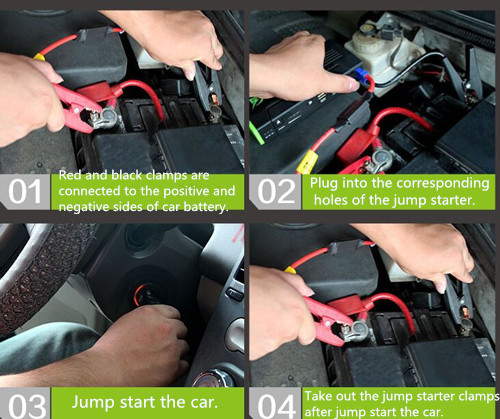 4 USB Ports 68800 Mah 24 Volt Battery Jump Starter Pack With Optianl Air Compressor