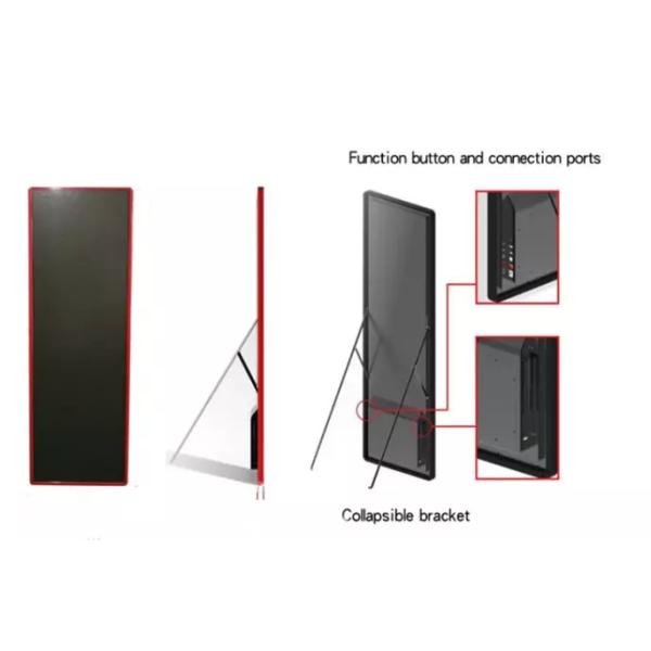 Smart Digital Advertising LED Poster Display P2.5 HD Thin 1920Hz Refresh Rate