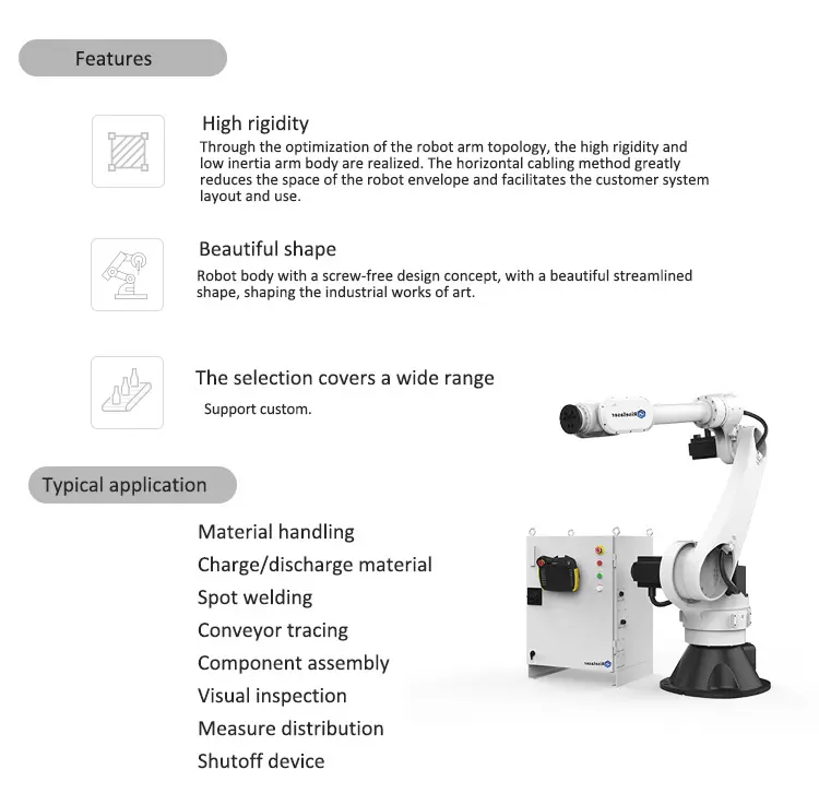 6 Axis Robot Arm Metal Fiber Laser Welding Machine Auto Robotic Equipment