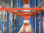 Orange / Blue Shuttle Pallet Racking Storage System , Selective Pallet Racking