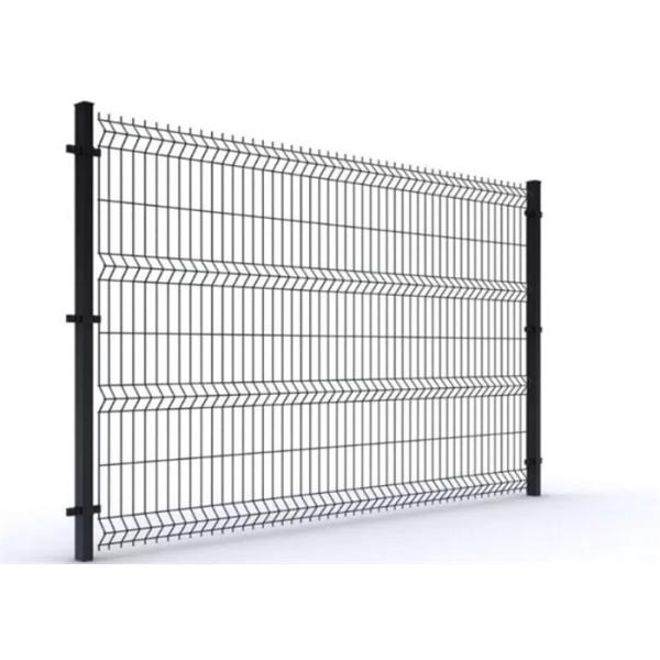 Residential Square Post 3D Triangle Fence Panel For 1.8*2.0m Green PVC Coated