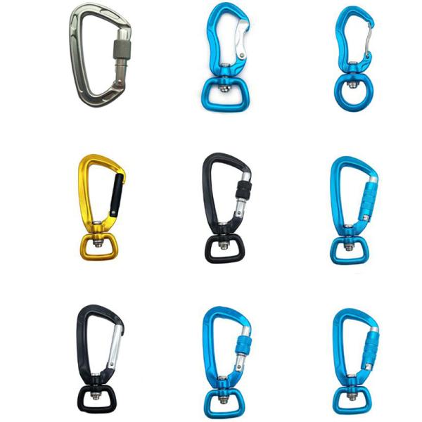 Metal ring zinc alloy spring buckle can be opened bag ring buckle