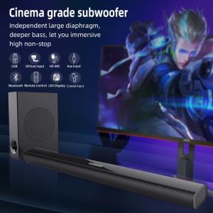 China 100W Wireless Bluetooth Soundbar With Subwoofer Cinema Grade  ABS Material on sale