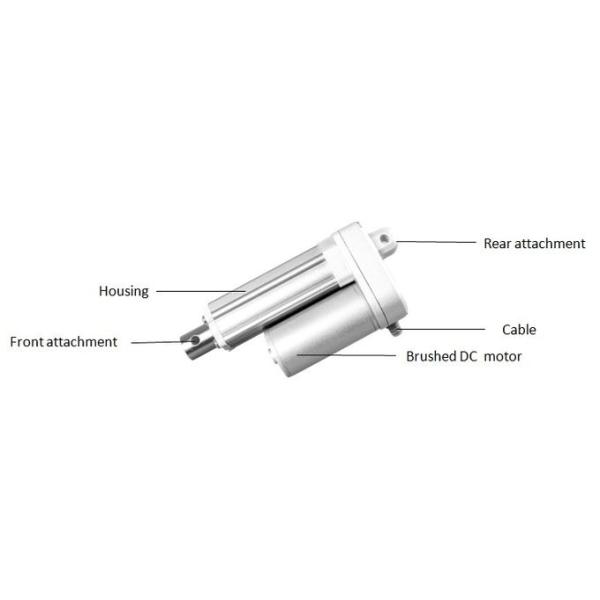 24 Volt Electric Rotating Actuator With Potentiometer 30cm Push Pull Rod