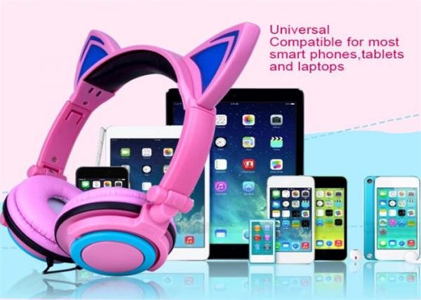high quality and cheap price Noise cancelling headphone kids hot cat ear headset fashion cat headphones L107