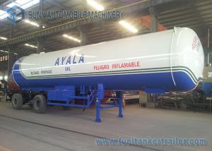 Quality Safety Tri Axle 21T LPG Tank Trailer 50000L High Performance for sale