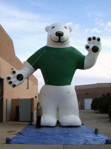 China Polar Bear Inflatable Advertising Products Inflatable Mascot Water Resistant on sale