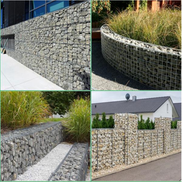 Heavily Galvanized Welded Mesh Rock Filled Gabions 75×75mm Rustproof
