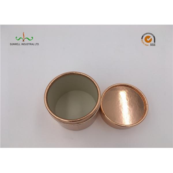 Brown Color Custom Cardboard Tube Packaging Paper Cylinder Box SGS ISO RoHs