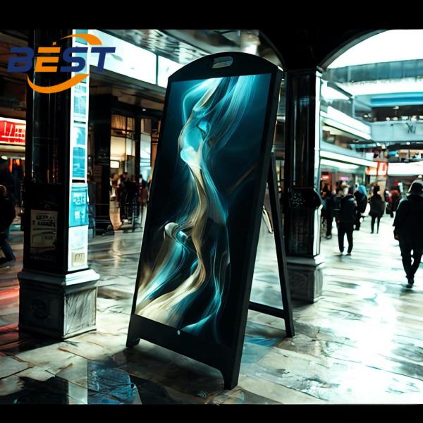 High Brightness 4500Nits Waterproof Portable LED Signage , Battery-Powered