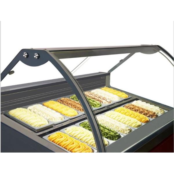 50Hz 220V Ice Cream Cabinet Display , Multipurpose Gelato Showcase Freezer