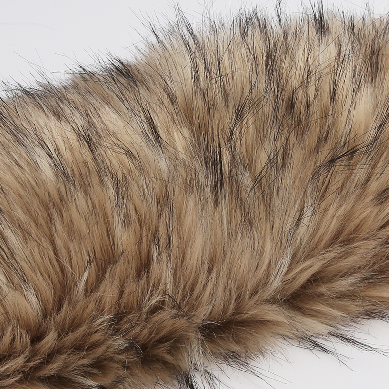 Knitted High Pile Artificial Fur For Garments Collar Yarn Count