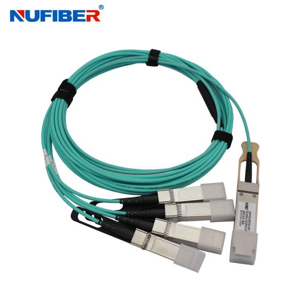 Huawei ZTE Compatible SFP+ Optical Cable AOC 1m 5m 850nm 100GbpS To 4x25G
