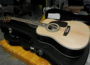Custom D 45 acoustic guitar life tree inlay fret solid spruce wood top guitar With fisherman with hardcase
