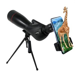 Quality 20-60x80 Birding Spotting Scope With 45 Degree Angled Eyepiece for sale