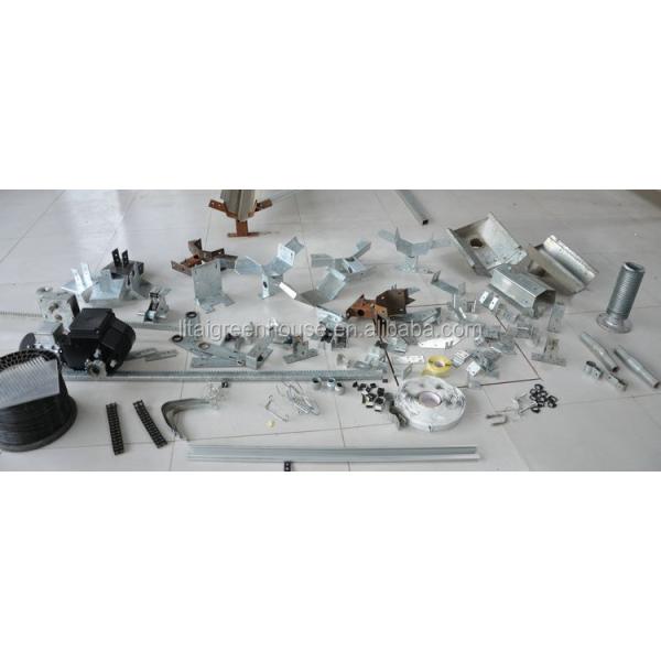 Large Hot Galvanized Steel Structure Gutter Connected Greenhouse with Height 3.0-4.8m