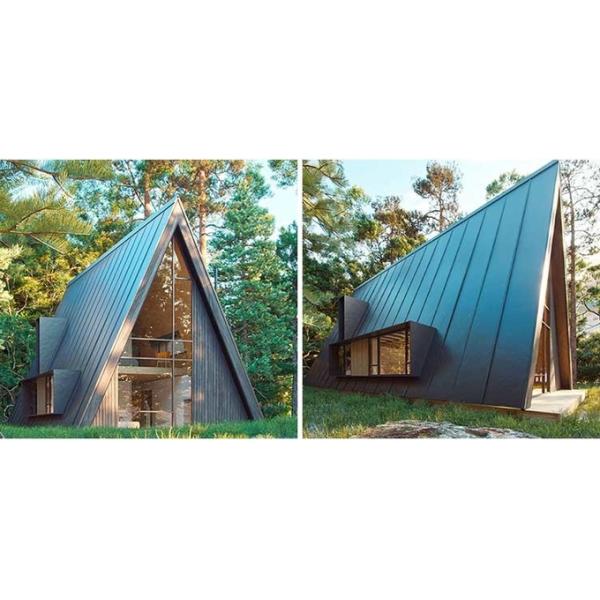 Prefab Hotel Unit Light Steel Space A Frame Tiny Homes Portable Kit Homes