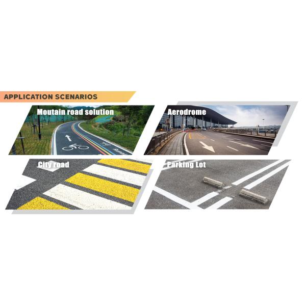 Waterproof Traffic Line Yellow Paint Anti Pollution Impact Resistance Customizable