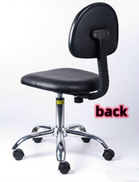 PU Leather Laboratory Stool Chair ESD Chair Antistatic Lab Stool With Backrest