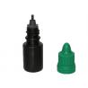 Buy cheap Durable Empty Cosmetic Black Ink Bottle With Green Cap Container , CE from wholesalers
