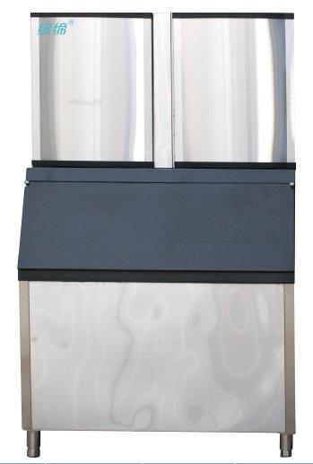 Silver / Black R404a Ice Making Machine With Self Cleaning System