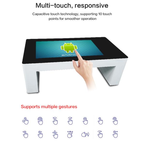 55'' Multi Touch Table Smart Android Interactive LCD Computer Advertising Screen
