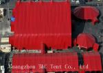 Red Color Wedding Event Tents Light Frame Steel Structure With Sandwich Panel