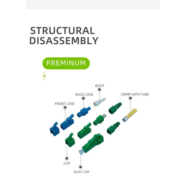 Simplex LC Connector UPC 3.0mm Small Size Multi Mode For Local Area Networks