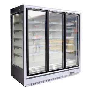 China Triple Glazed Glass Door Refrigerator Commercial For Ice Cream And Frozen Foods on sale