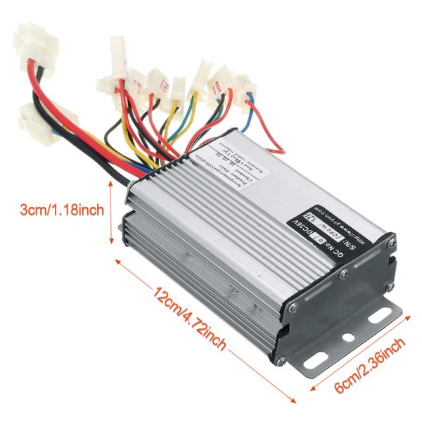 Aluminium 1000W DC Motor Controller Anti-Flying Car Brushless Scooter Accessories with 36V 48V DC Power