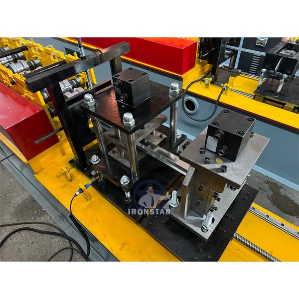 Omega profile roof batten roll forming machine in Egypt Top hat roll forming machine Raw material: Galvanized steel