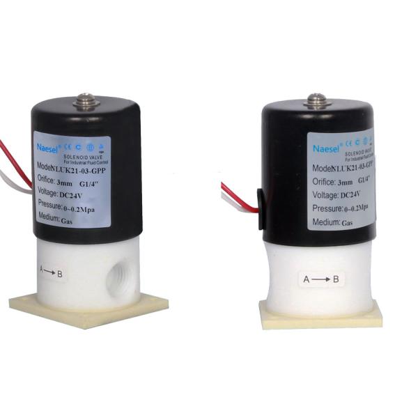 Polyester solenoid valve for beer or drinks 2 port 2 way with food grade silicone seal