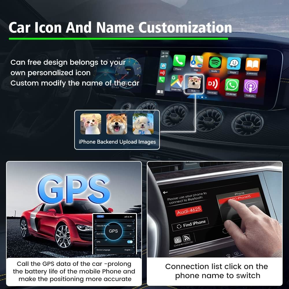 Wired Carplay To Wirelss Carplay U2W WIFI Wireless Carplay Adapter Mini USB Connection For IOS 13 14 15
