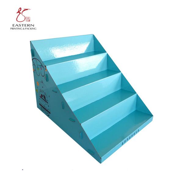 SGS Custom Cardboard Floor Displays With Glossy Lamination