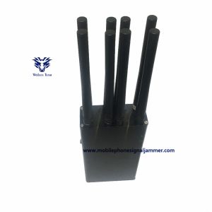 Quality Mobile Phone Signal Jammer 8W Handheld WiFi GPS 3G 4GLTE 4GWimax for sale