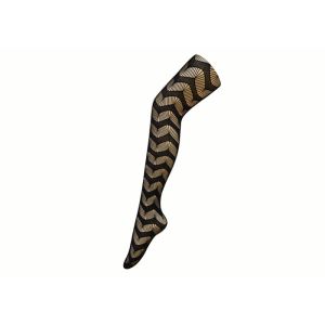 Flower Vertical Stripe Patterned Fishnet Tights Pantyhose Breathable