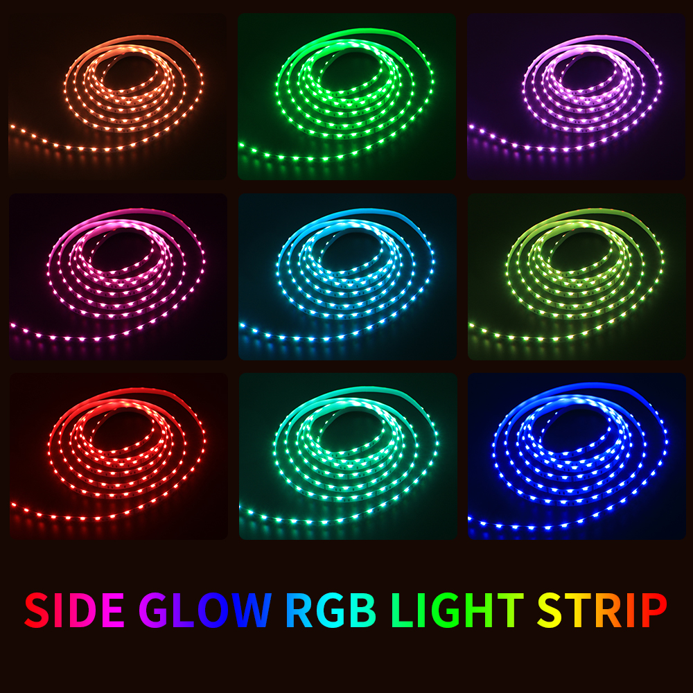 12/24 Volt SMD4713 Side Light 60LEDs/Meter RGB LED Strip Lights for Home Decoration