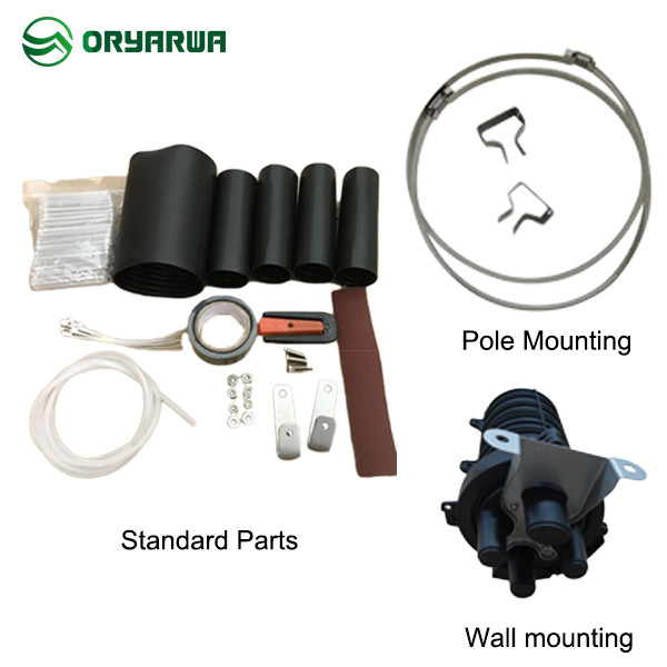 12/24/36/48 Cores Fiber Cable Vertical Joint Box Fiber Optic Closure IP68