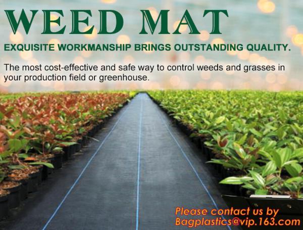 Buy PP woven weed mat,ground cover, black fabric,weed barrier for agriculture, weed killer fabric, agricultural anti weed ma at wholesale prices