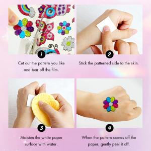 Quality Versatile Cute Glitter Waterproof Temporary Tattoo Sticker Sparkling Effects for sale