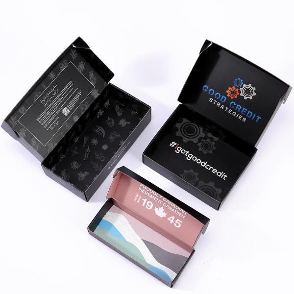 CMYK Printing Eco Friendly Brown Kraft Box Packaging for E Flute Corrugated Cardboard