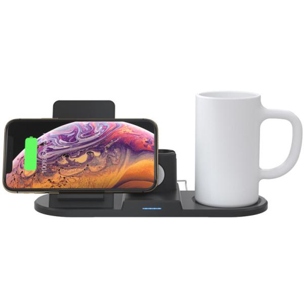 3 In 1 Wireless Charger Dock Station 10W 15w Qi Wireless Charging Thermostatic Cup